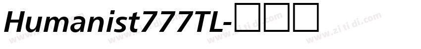 Humanist777TL字体转换
