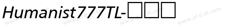 Humanist777TL字体转换