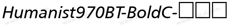 Humanist970BT-BoldC字体转换