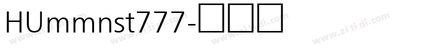 HUmmnst777字体转换