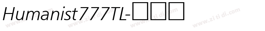 Humanist777TL字体转换