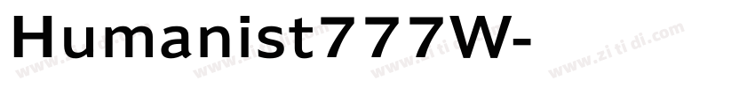 Humanist777W字体转换