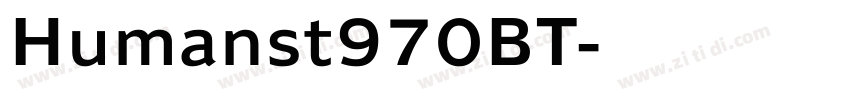 Humanst970BT字体转换