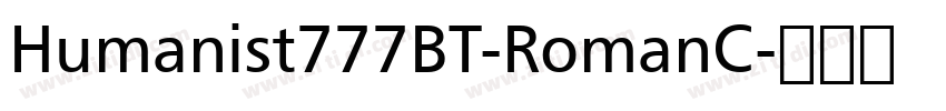 Humanist777BT-RomanC字体转换