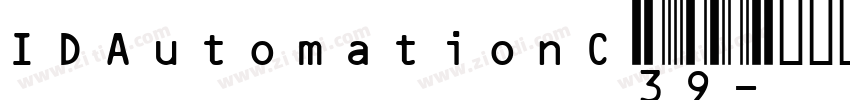IDAutomationC39字体转换