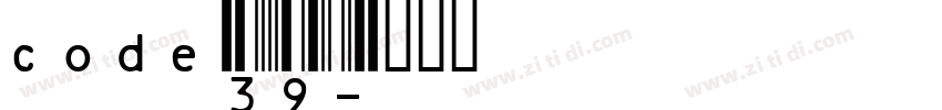 code39字体转换