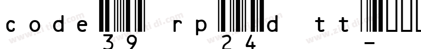 code39hrp24dltt字体转换