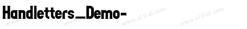 Handletters_Demo字体转换