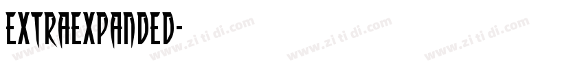 ExtraExpanded字体转换