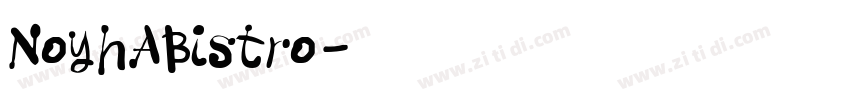 NoyhABistro字体转换