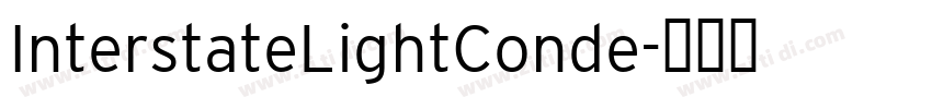 InterstateLightConde字体转换