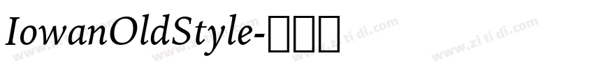 IowanOldStyle字体转换