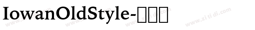 IowanOldStyle字体转换