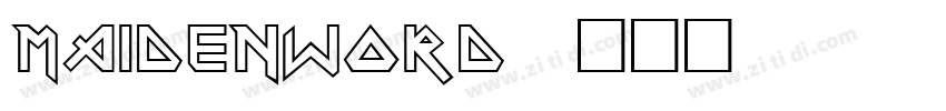 MaidenWord字体转换