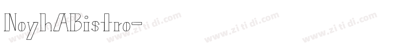 NoyhABistro字体转换
