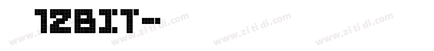 简书12bit字体转换