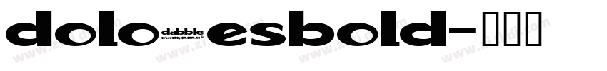 doloresbold字体转换