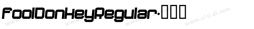 FoolDonkeyRegular字体转换