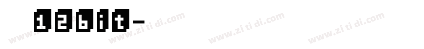 简书12bit字体转换