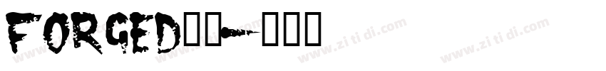 FORGED字体字体转换