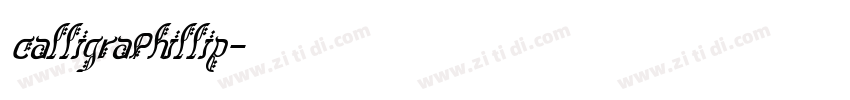 calligraPhillip字体转换 calligraPhillip字体转换