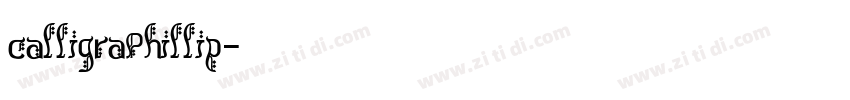 calligraPhillip字体转换 calligraPhillip字体转换