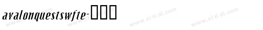 avalonquestswfte字体转换