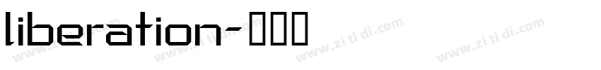 liberation字体转换