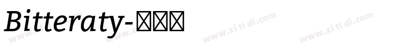 Bitteraty字体转换