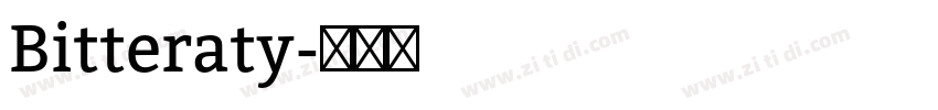 Bitteraty字体转换