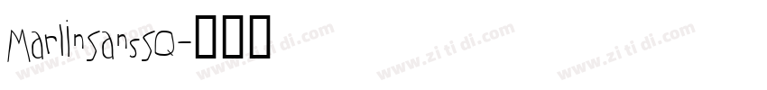 MarlinSansSQ字体转换