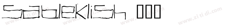 sableklish字体转换