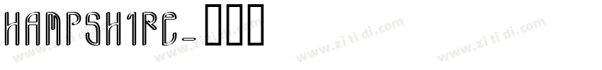 Hampshire字体转换