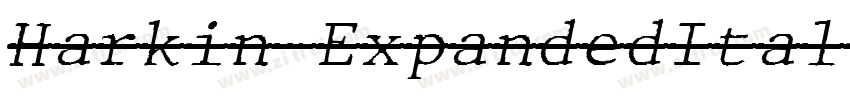 Harkin-ExpandedItali字体转换