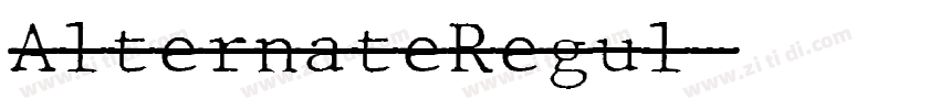 AlternateRegul字体转换