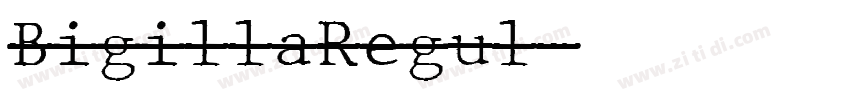 BigillaRegul字体转换