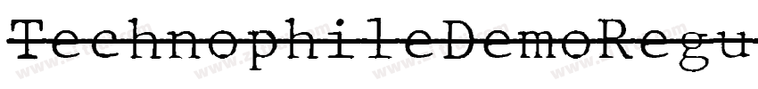 TechnophileDemoRegul字体转换