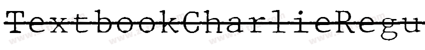 TextbookCharlieRegul字体转换