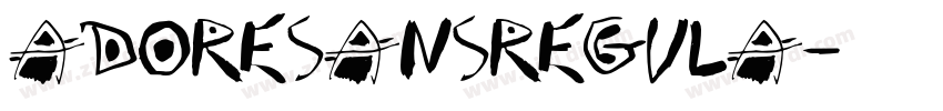AdoreSansRegula字体转换