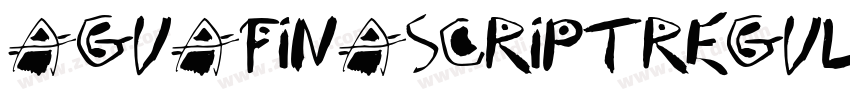 AguafinaScriptRegula字体转换