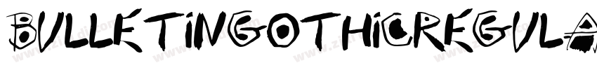 BulletinGothicRegula字体转换