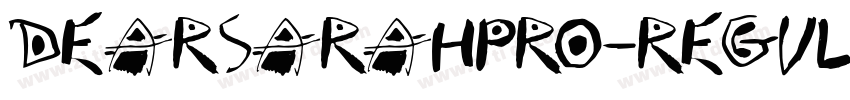 DearSarahPro-Regula字体转换