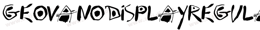 GeovanoDisplayRegula字体转换