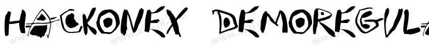 HackoneX02DemoRegula字体转换