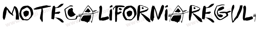 MoteCaliforniaRegula字体转换