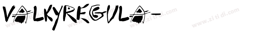 ValkyRegula字体转换