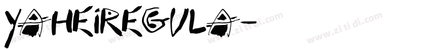 YaHeiRegula字体转换