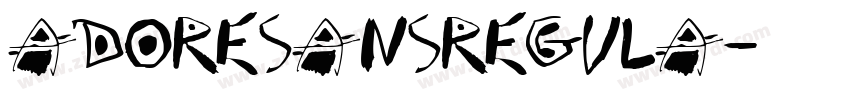 AdoreSansRegula字体转换