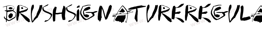 BrushSignatureRegula字体转换