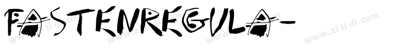 FastenRegula字体转换